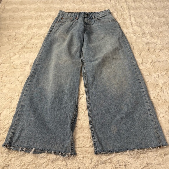 Motel Women's Size 26 Blue Wide Leg Jeans - Picture 4 of 5